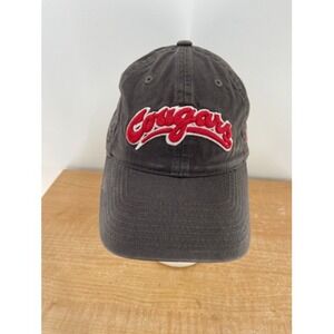Cougars Hat Legacy‎ Athletic Men's Adjustable Dark Gray Red Embroidered
